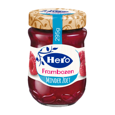 Hero Minder Zoet Frambozenjam